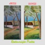 Restauração de quadros telas e molduras