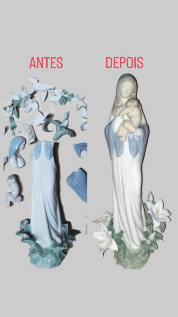 Restauração de porcelana lladro